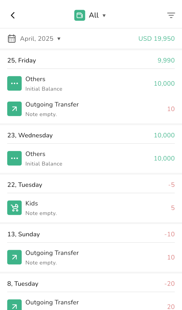 Track Expenses